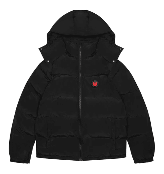 Trapstar Irongate Detachable Hooded Puffer Jacket Black/Infrared