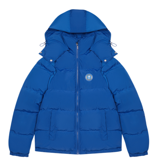 Trapstar Irongate Detachable Hooded Puffer Jacket - Dazzling Blue