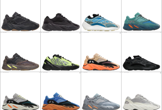 Yeezy 700 All colourways